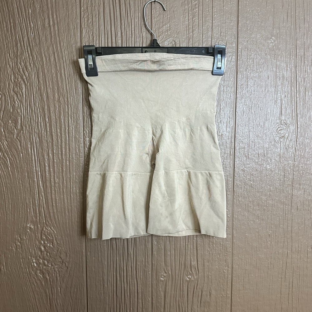 Spanx‎ Womens Shorts Soft Nude High Waisted Mid Thigh Sculpt Short Shapewear XL